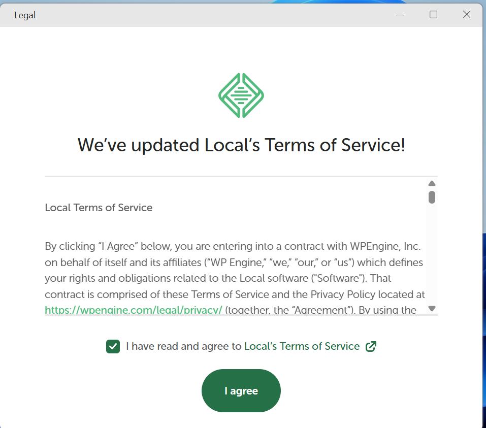 セットアップ画面